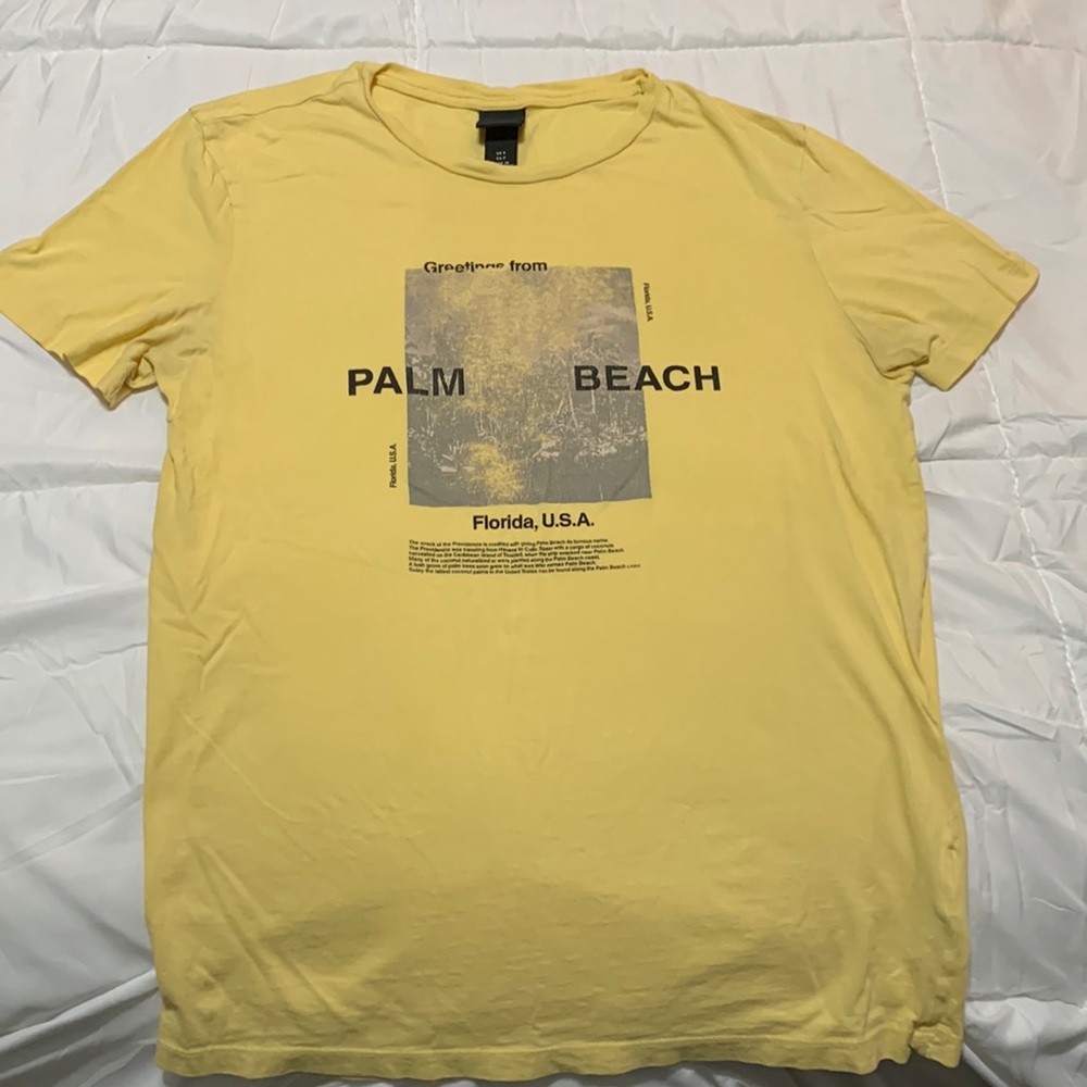 Yellow H&M short sleeve t shirt